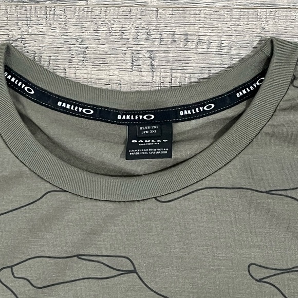 Oakley Mens Ellipse Logo Short Sleeve Casual Tee T-Shirt Green XXL - Picture 4 of 8